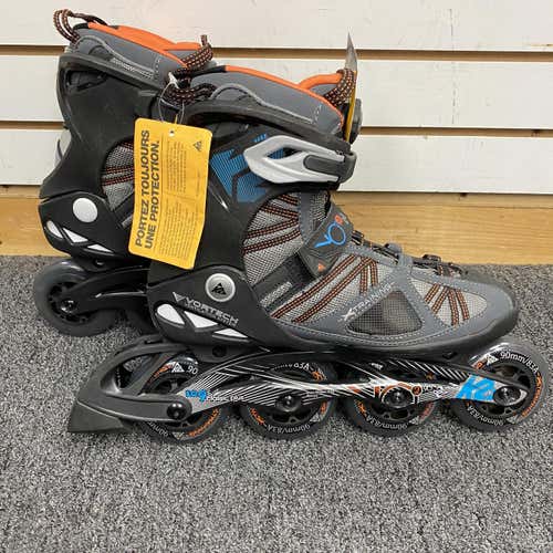 Black/Orange New K2 V02 90 w/Boa Size 10 Inline Skates