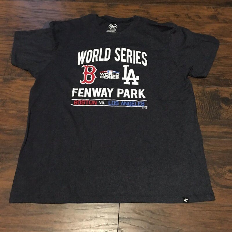 RED SOX / MICKEY MOUSE WORLD SERIES TROPHY, PREOWNED, LARGE, GRAPHIC T-SHIRT