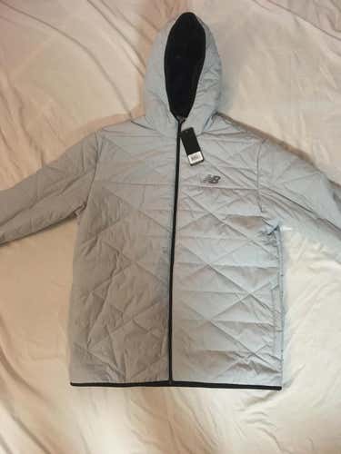 New Balance Tenacity Puffer Jacket - Grey - Large - New