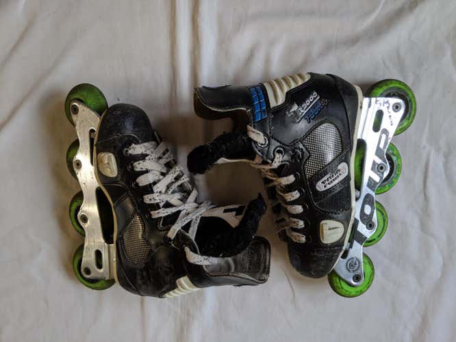 Used Tour TR2000 size 1 roller hockey inliness