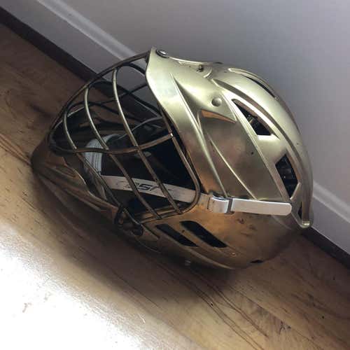 Adult Large Gold Used Player Cascade CPX-R Helmet