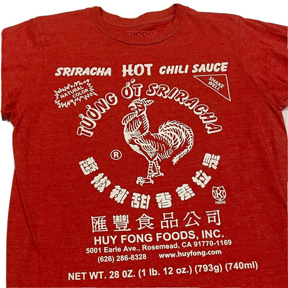 Sriracha Hot Sauce T Shirt Adult Mens 