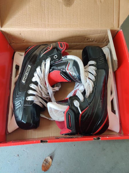 Senior Used Bauer 1x Hockey Goalie Skates D&R (Regular) Pro Stock Size 10