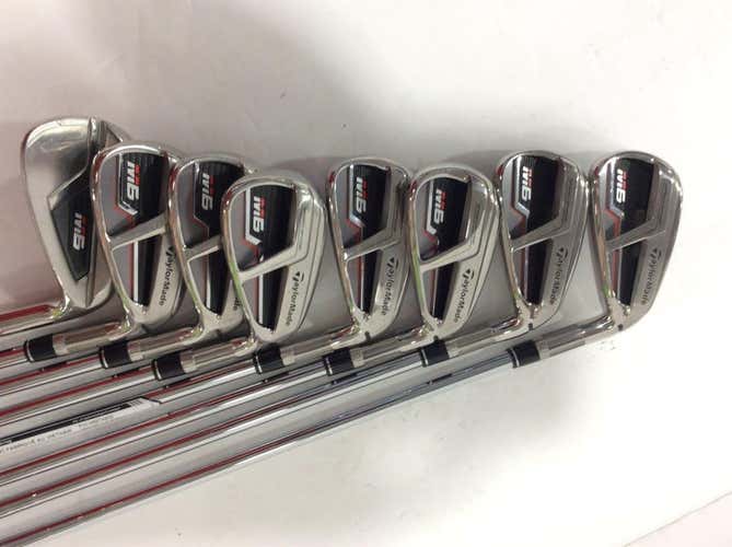 Used Taylormade M6 4-aw 4i-gw Aw Steel Stiff Golf Iron Or Hybrid Sets
