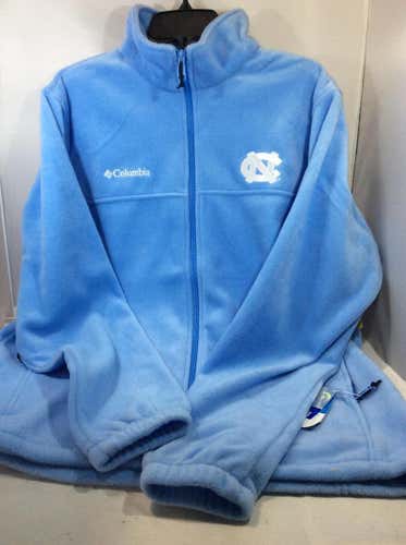 Used Columbia Unc Fleece Full Zip Lg Winter Outerwear Jackets