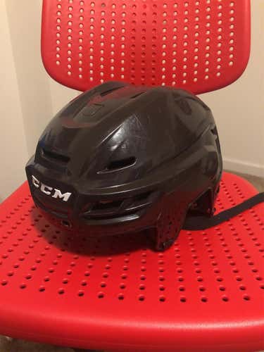 Brown Used Medium CCM Tacks 710 Pro Stock Helmet