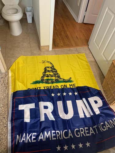 Trump And Don’t Tread On Me Flag