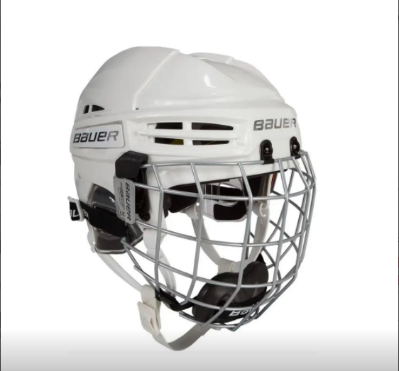 White Bauer Re-Akt 100 YOUTH Helmet (NO CAGE)