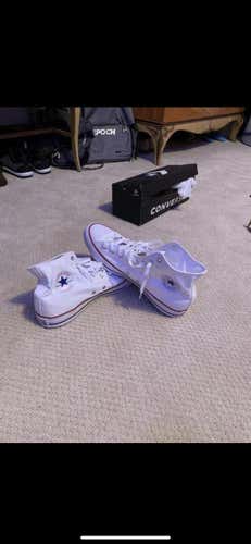 BRAND NEW NEVER WORN Men’s size 13 White Converse high tops