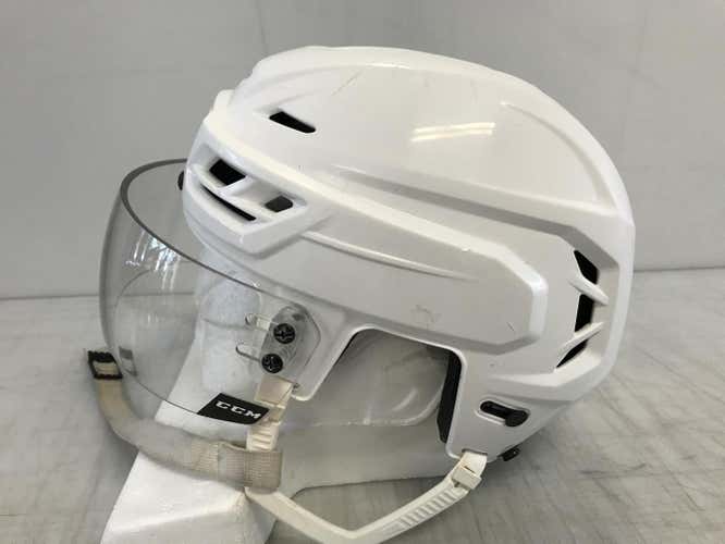 CCM Resistance Pro Stock Hockey Helmet Small White CCM Visor 2133