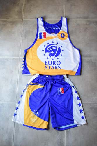 LaxAllStars Eurostars L Pinnie & Shorts 2018 FIL Championship