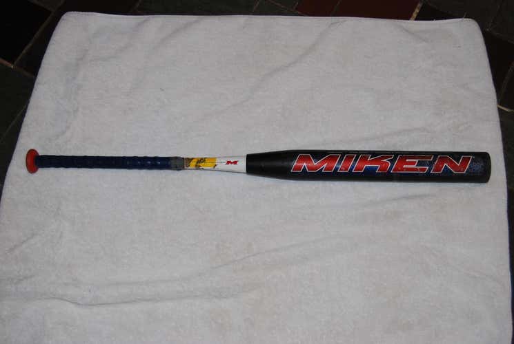 USED MiKEN 4 The Fallen 34/27 USSA certified slow pitch softball bat