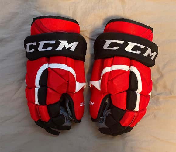 Red New CCM HG12 15" Pro Stock Gloves