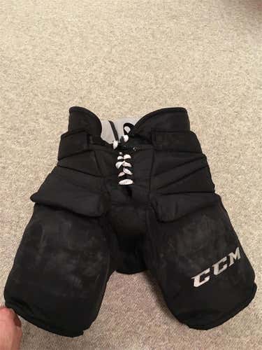 Black Senior Large CCM Premier Pro Pro Stock Hockey Goalie Pants