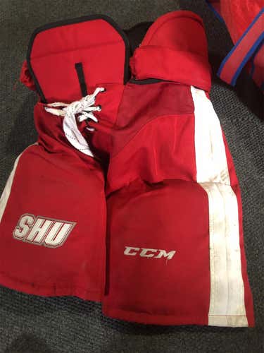 Red Senior Medium CCM HP45X Pro Stock Hockey Pants