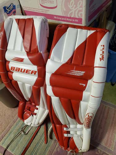 Used 36" Bauer Supreme Goalie Leg Pads