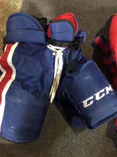 Blue Senior Medium CCM HP45X Pro Stock Hockey Pants