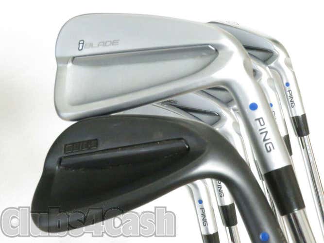 PING iBlade Irons Blue Dot Dynamic Gold 120 S300 3-9 +46* 2.0 SS Stealth TALL  #39060