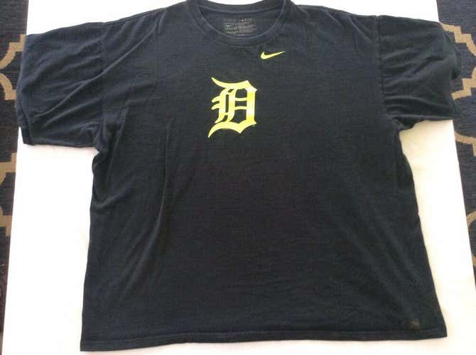 Team Nike Detroit Tigers Mlb Baseball Shirt Mens Size Xl Team Box M