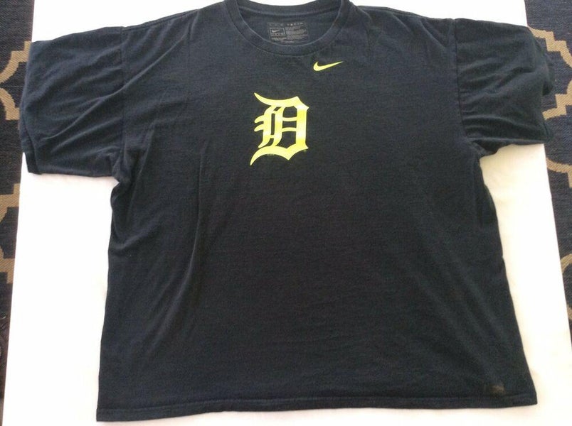 Team Nike Detroit Tigers Mlb Baseball Shirt Mens Size Xl Team Box M