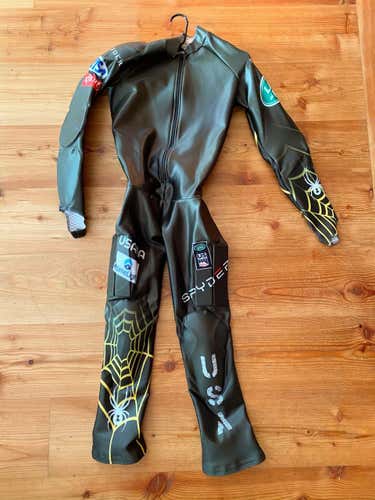 New Women's Large Spyder US Team GS padded Ski Suit FIS Legal
