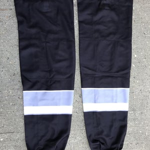 SP Edge Style Pro Stock Hockey Socks Black and Grey 9212