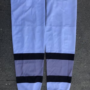 SP Edge Style Pro Stock Hockey Socks White, Black and Grey 9213