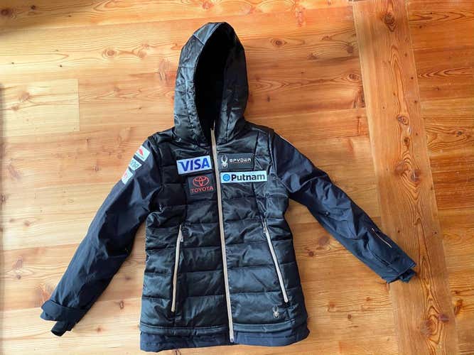 Black US Ski Team Adult Women's Medium/Large Spyder Jacket, used