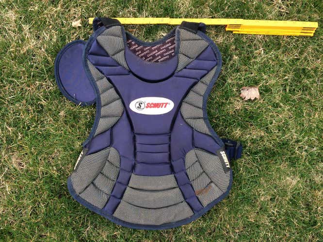 Blue Used Schutt Catcher's Chest Protector
