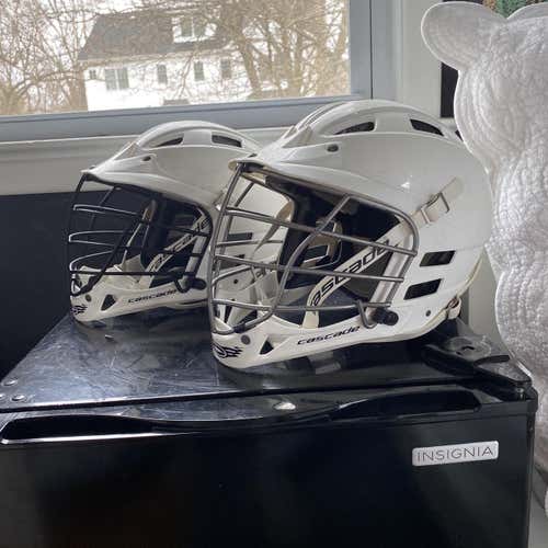 *2 Pack* White Cascade CPV Helmets