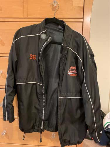 Black Little Caesars Warm-Up Coat
