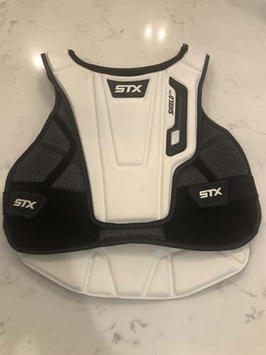 White Adult Medium STX Shield 500 Chest Protector