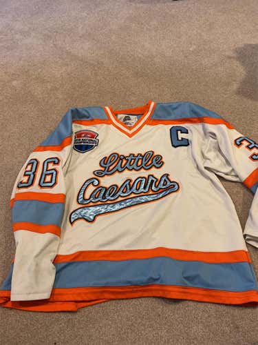 Little Caesars White Game Jersey