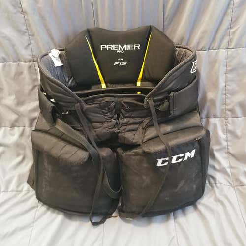 Black Used Senior Small CCM Premier Pro Hockey Goalie Pants