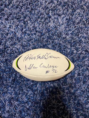 Ed “Too Tall” Jones signed Football.