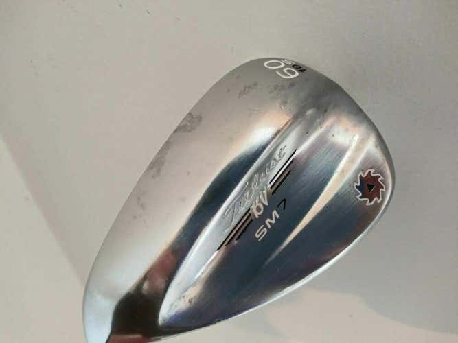 Titleist Vokey SM7 Lob Wedge 60* 10* (Tour Chrome, S Grind, LEFT) Golf