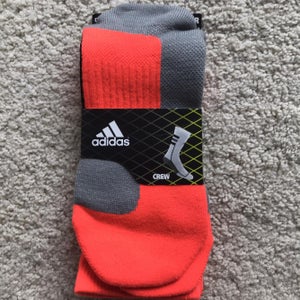 Adidas Neon orange Team Speed Crew Sock Medium