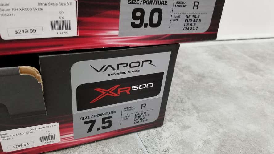 New Vapor XR500 skates Size 6&7.5