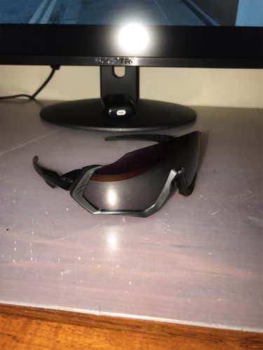 Black Men's Oakley Flight Jacket Sunglasses