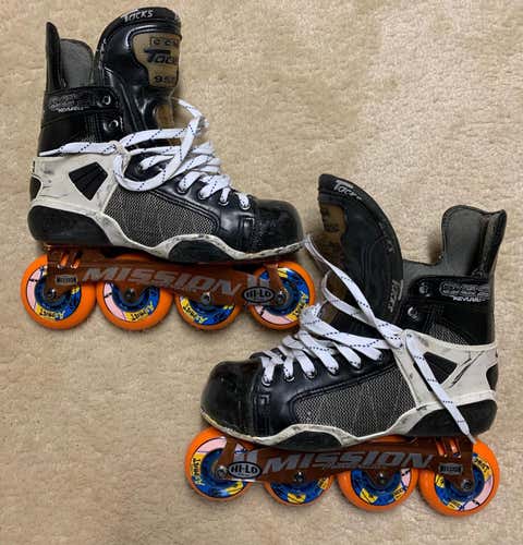 Used Senior CCM Tacks 952 Inline Skates D&R (Regular) Size 7.5