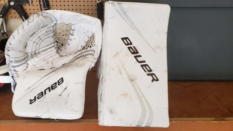 Blocker & Glove set  Senior Bauer 2Xpro Full Right Pro Stock used 6 times