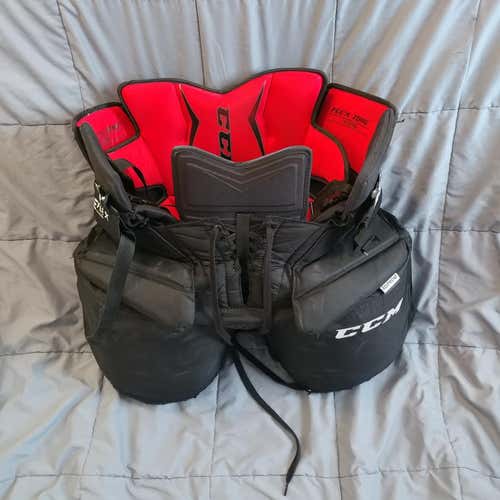 Black Used Senior Small CCM Exteme Flex Shield Pro Hockey Goalie Pants