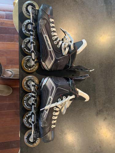 Senior Used Bauer Vapor X300R Inline Skates D&R (Regular) Size 8
