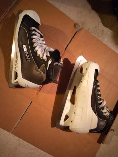 Used Senior Bauer supreme one 75 Hockey Goalie Skates D&R (Regular) Size 10