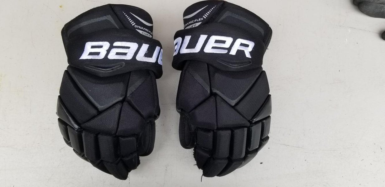 Black Used Senior Bauer Vapor X LTX Pro Series Gloves 14"