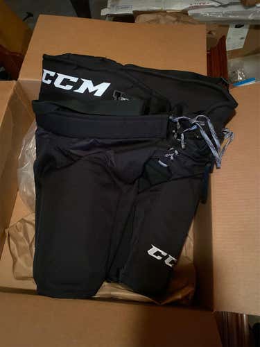 Black Senior XL+1 CCM HP32 Pro Stock Hockey Pants