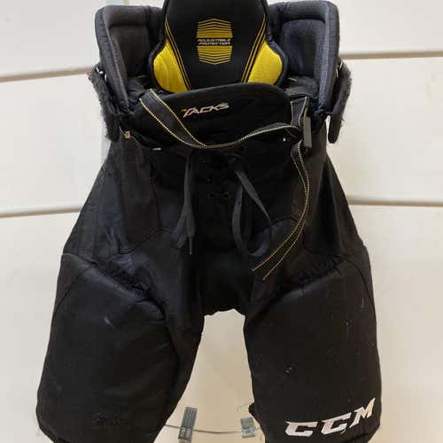 Black Junior Large CCM Super Tacks  Hockey Pants