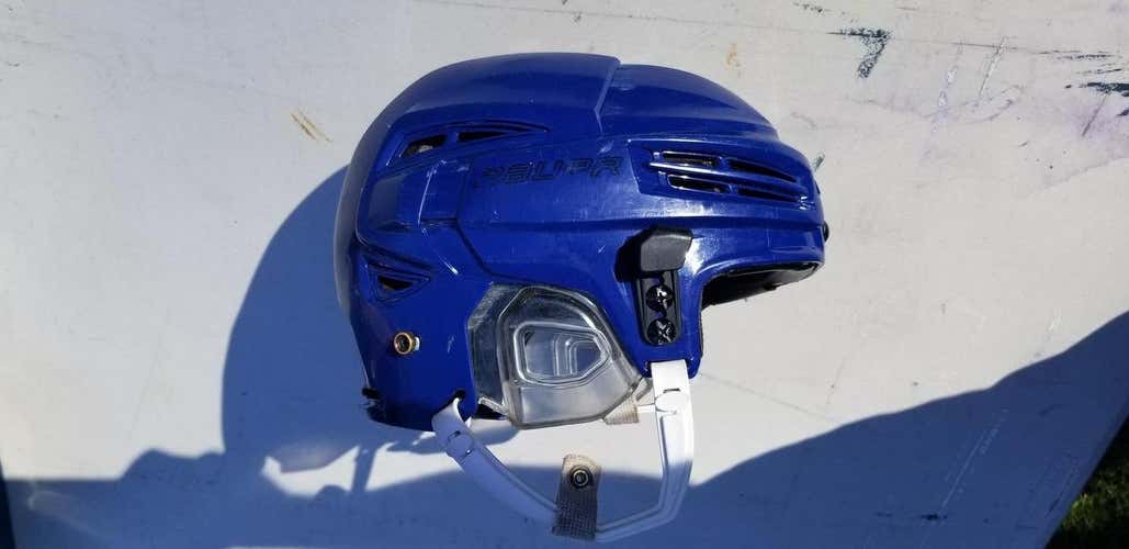 Blue Used Small Bauer Re-Akt 100 Helmet