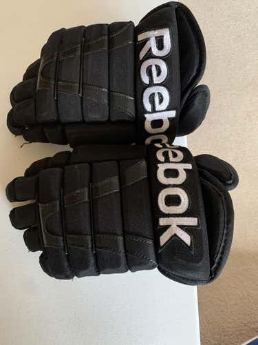 Black Used Senior Reebok HG95 Gloves 13" Pro Stock