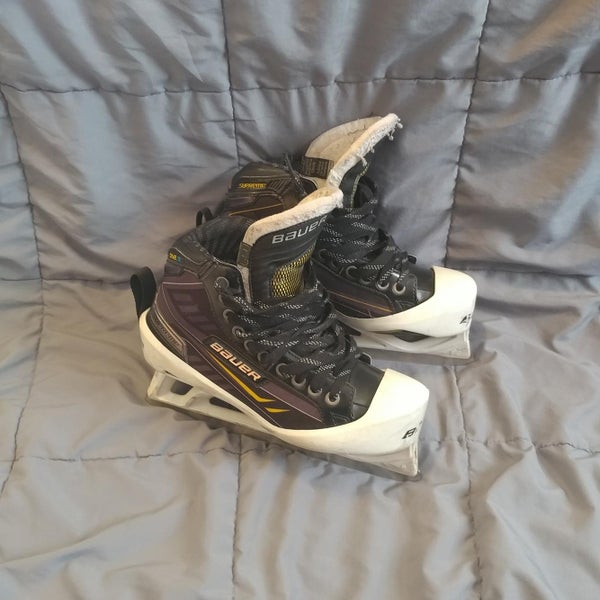 Used Senior Bauer Supreme One.9 Hockey Goalie Skates D&R (Regular) Size 6